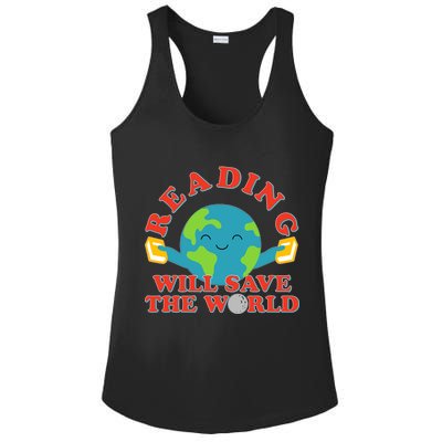 Reading Will Save The World Ladies PosiCharge Competitor Racerback Tank