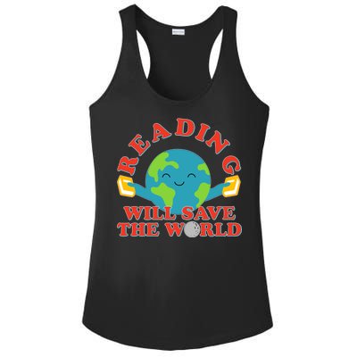 Reading Will Save The World Ladies PosiCharge Competitor Racerback Tank