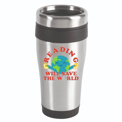 Reading Will Save The World 16oz Travel Tumbler