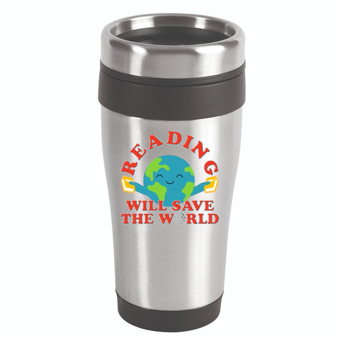 Reading Will Save The World 16oz Travel Tumbler