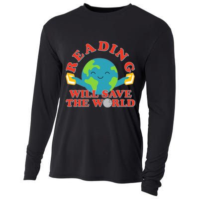 Reading Will Save The World Cooling Performance Long Sleeve Crew