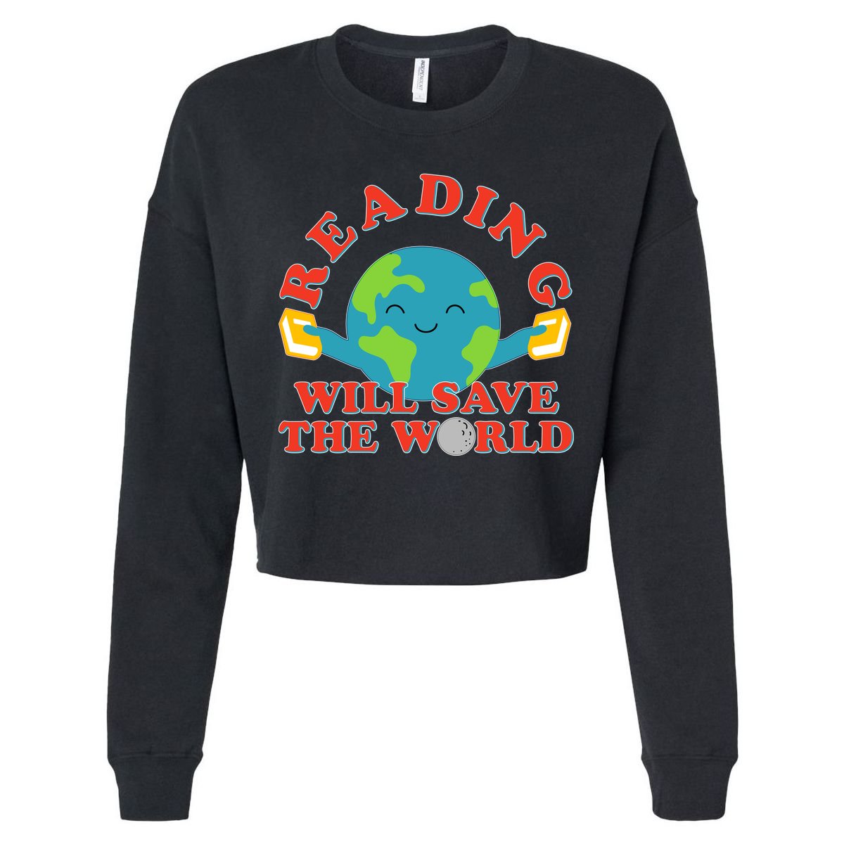 Reading Will Save The World Cooling Performance Long Sleeve Crew
