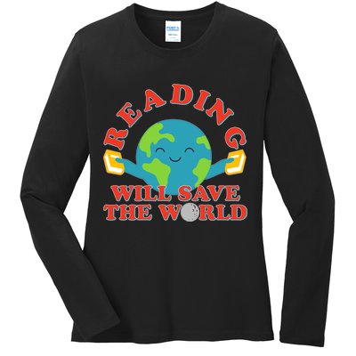 Reading Will Save The World Ladies Long Sleeve Shirt