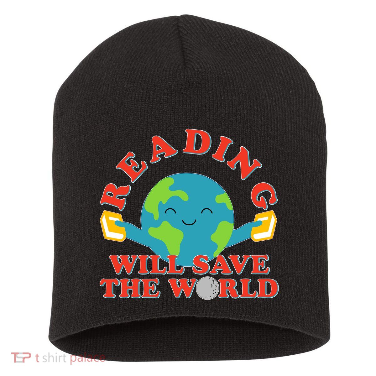 Reading Will Save The World Short Acrylic Beanie