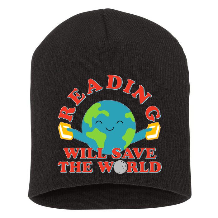 Reading Will Save The World Short Acrylic Beanie