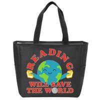 Reading Will Save The World Zip Tote Bag
