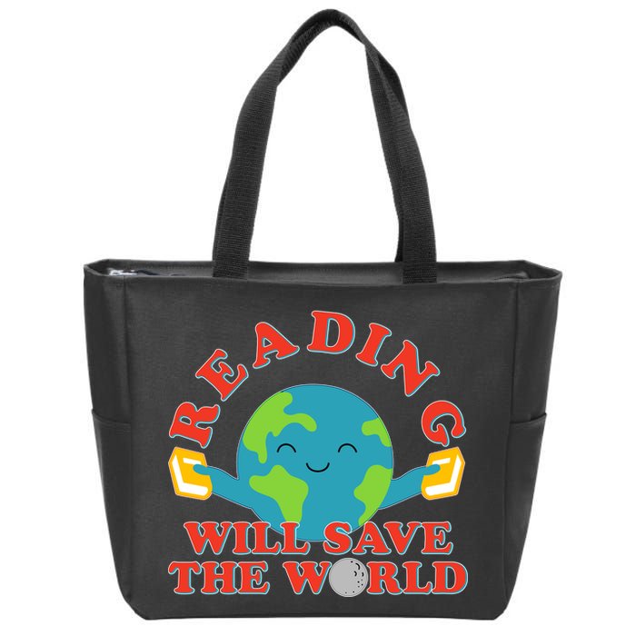 Reading Will Save The World Zip Tote Bag