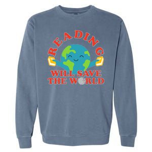 Reading Will Save The World Garment-Dyed Sweatshirt