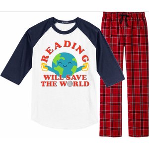 Reading Will Save The World Raglan Sleeve Pajama Set