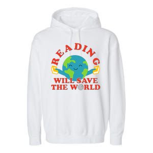 Reading Will Save The World Garment-Dyed Fleece Hoodie