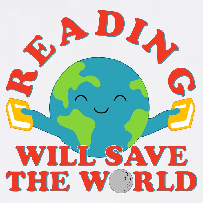 Reading Will Save The World Garment-Dyed Sweatshirt