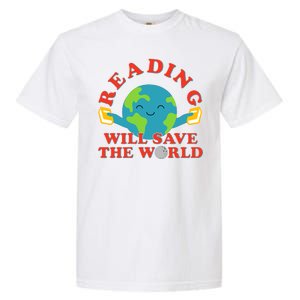 Reading Will Save The World Garment-Dyed Heavyweight T-Shirt