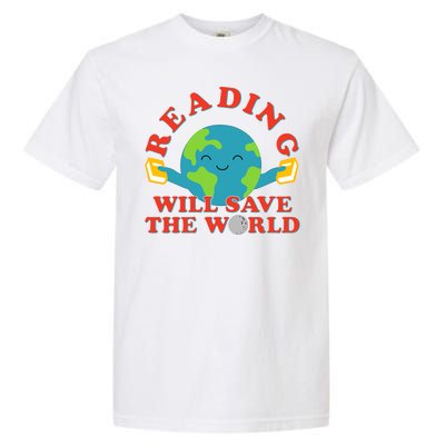 Reading Will Save The World Garment-Dyed Heavyweight T-Shirt