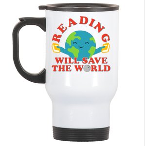 Reading Will Save The World Stainless Steel Travel Mug