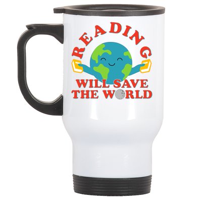 Reading Will Save The World Stainless Steel Travel Mug