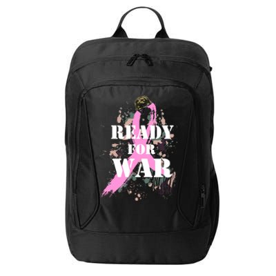 Ready For War Breast Cancer City Backpack