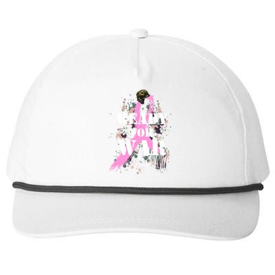 Ready For War Breast Cancer Snapback Five-Panel Rope Hat