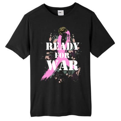 Ready For War Breast Cancer Tall Fusion ChromaSoft Performance T-Shirt