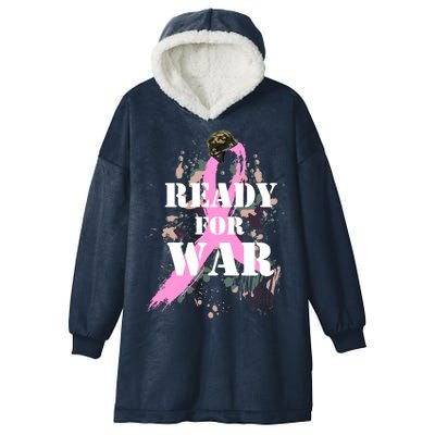 Ready For War Breast Cancer Hooded Wearable Blanket