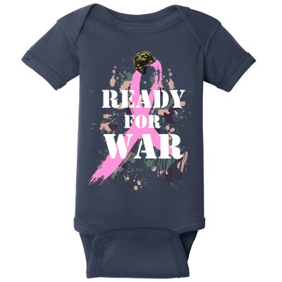 Ready For War Breast Cancer Baby Bodysuit