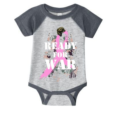 Ready For War Breast Cancer Infant Baby Jersey Bodysuit