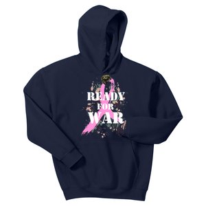 Ready For War Breast Cancer Kids Hoodie