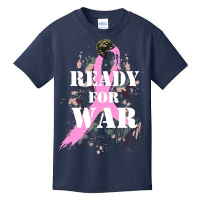 Ready For War Breast Cancer Kids T-Shirt