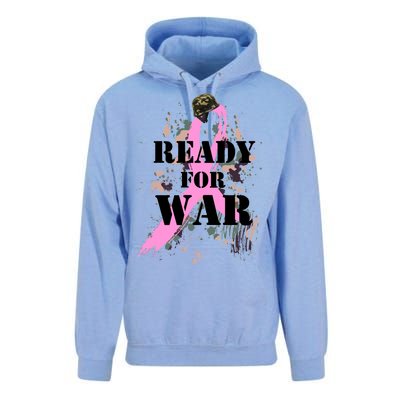 Ready For War Breast Cancer Unisex Surf Hoodie