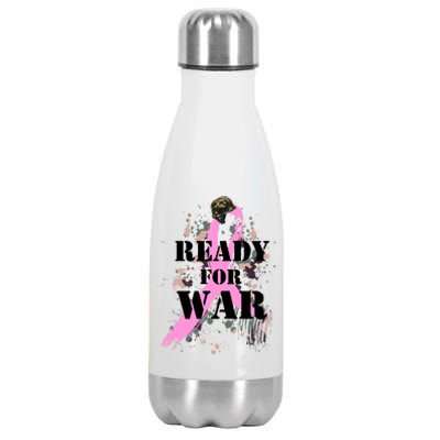 Ready For War Breast Cancer Stainless Steel Insulated Water Bottle