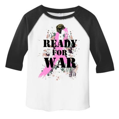 Ready For War Breast Cancer Toddler Fine Jersey T-Shirt