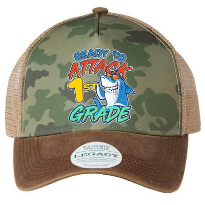 Ready To Attack 1st Grade Shark Legacy Tie Dye Trucker Hat