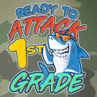Ready To Attack 1st Grade Shark Legacy Tie Dye Trucker Hat