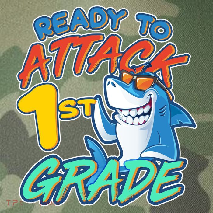 Ready To Attack 1st Grade Shark Legacy Tie Dye Trucker Hat