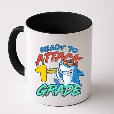 Ready To Attack 1st Grade Shark Mug