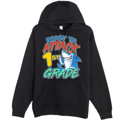 Ready To Attack 1st Grade Shark Premium Pullover Hoodie