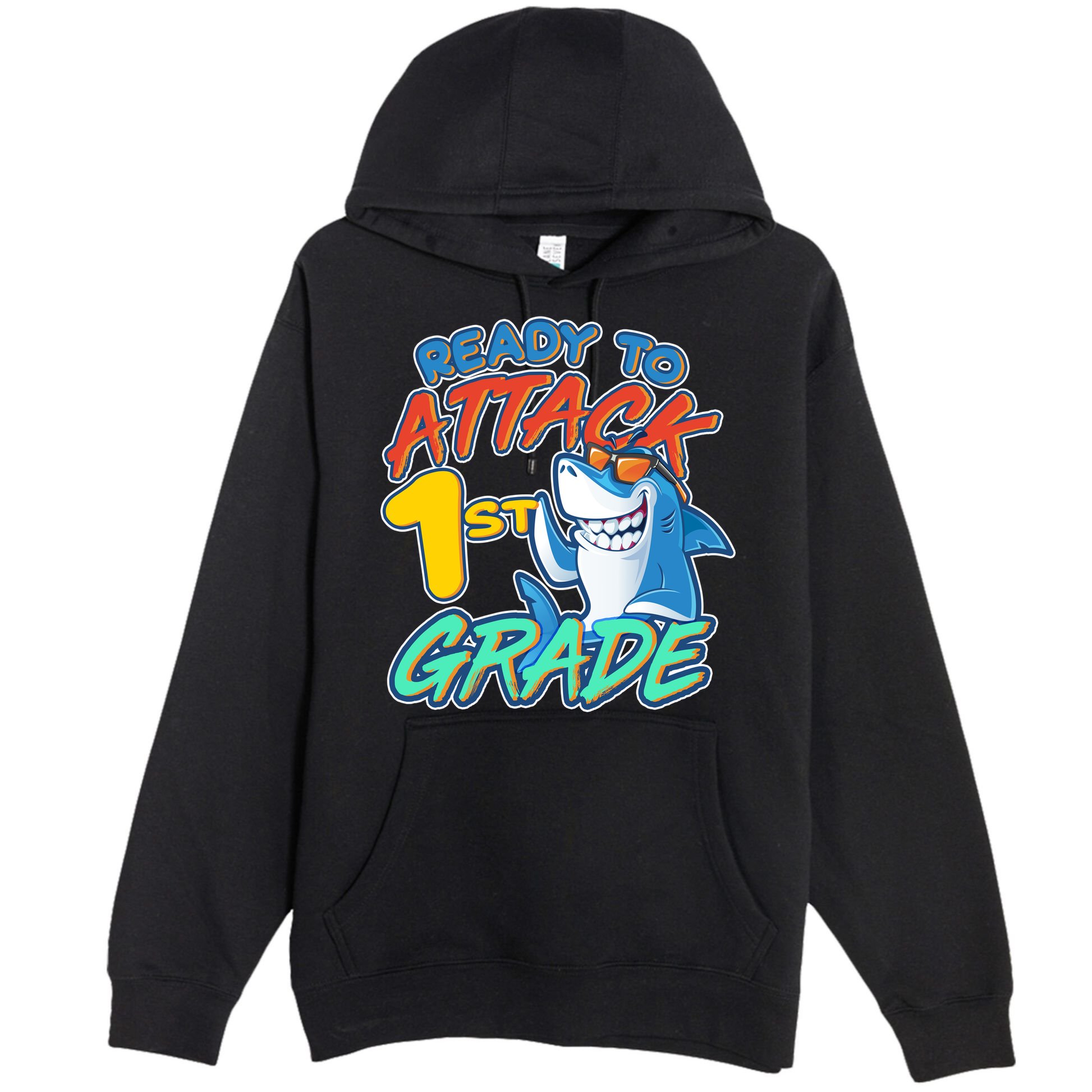 Ready To Attack 1st Grade Shark Premium Pullover Hoodie