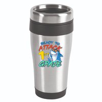 Ready To Attack 1st Grade Shark 16oz Travel Tumbler