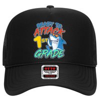 Ready To Attack 1st Grade Shark Trucker Hat