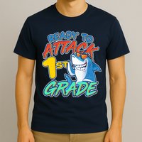Ready To Attack 1st Grade Shark T-Shirt
