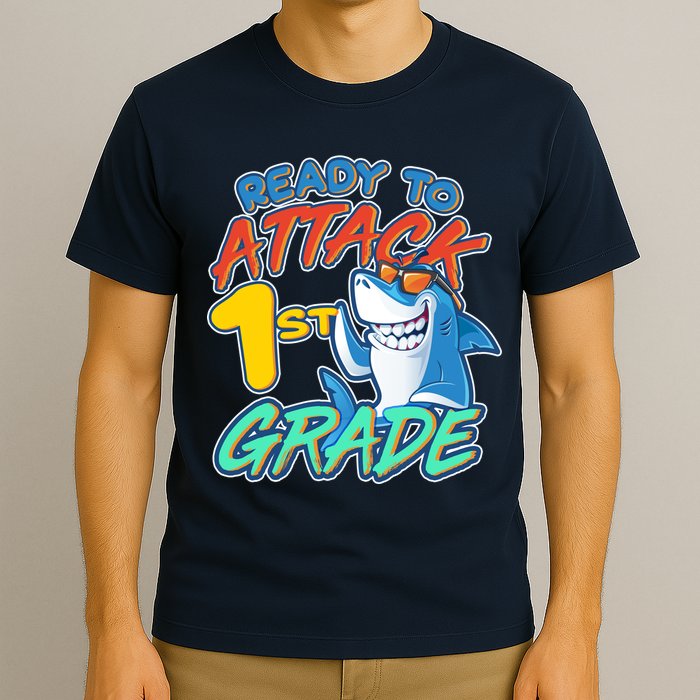 Ready To Attack 1st Grade Shark T-Shirt