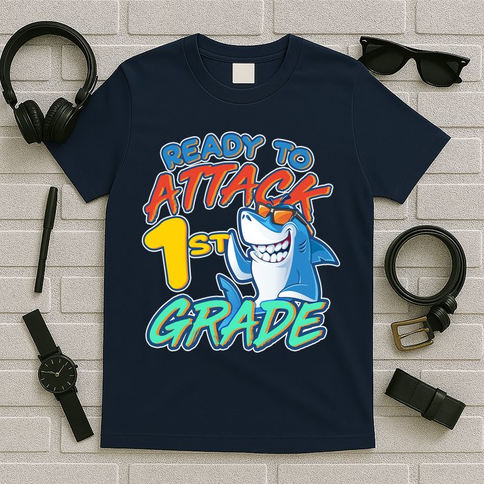 Ready To Attack 1st Grade Shark T-Shirt