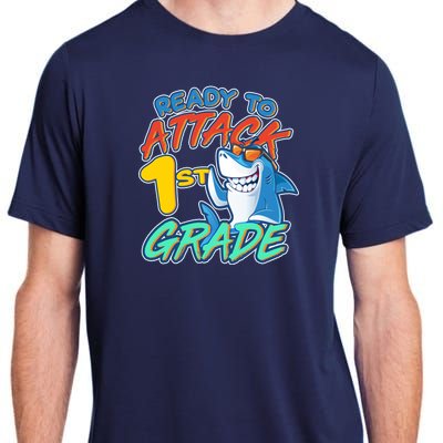 Ready To Attack 1st Grade Shark Adult ChromaSoft Performance T-Shirt