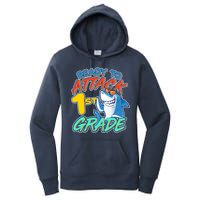 Ready To Attack 1st Grade Shark Women's Pullover Hoodie
