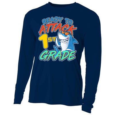 Ready To Attack 1st Grade Shark Cooling Performance Long Sleeve Crew