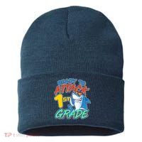 Ready To Attack 1st Grade Shark Sustainable Knit Beanie