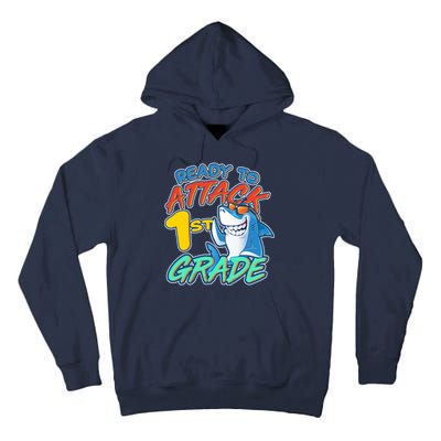 Ready To Attack 1st Grade Shark Tall Hoodie