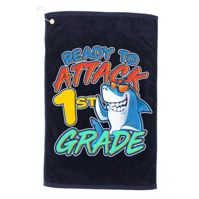 Ready To Attack 1st Grade Shark Golf Towel