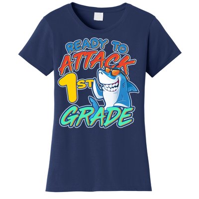 Ready To Attack 1st Grade Shark Women's T-Shirt