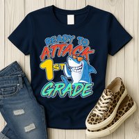 Ready To Attack 1st Grade Shark Womens T-Shirt