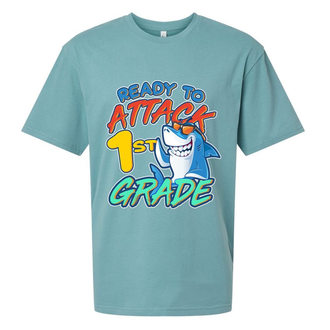 Ready To Attack 1st Grade Shark Sueded Cloud Jersey T-Shirt